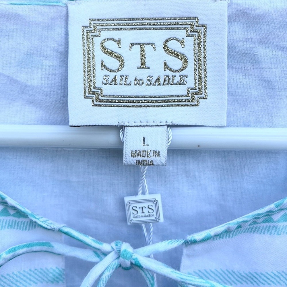 Sail to Sable Mint Green & White Long Sleeve Maxi Dress - Picture 2 of 9